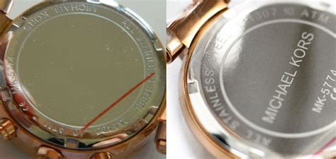 fake vs real michael kors watch|how to authenticate michael kors.